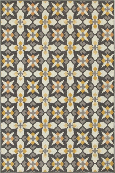 Oriental Weavers Hampton 8021L Grey and  Gold