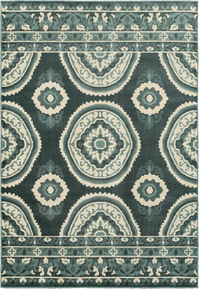 Oriental Weavers Jayden 7415B Blue and  Ivory