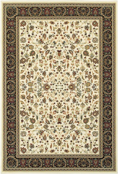 Oriental Weavers Kashan 108X1 Ivory and  Black