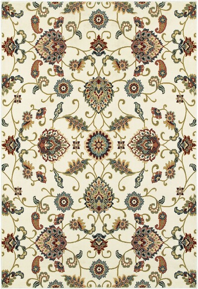 Oriental Weavers Kashan 9946W Ivory and  Multi