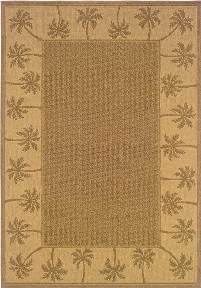 Oriental Weavers Lanai 606M7 Tan and  Beige