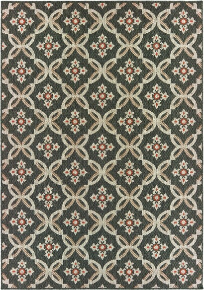 Oriental Weavers Latitude 1904K Grey and  Orange