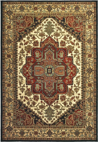 Oriental Weavers Laurel 5100C Black and  Multi