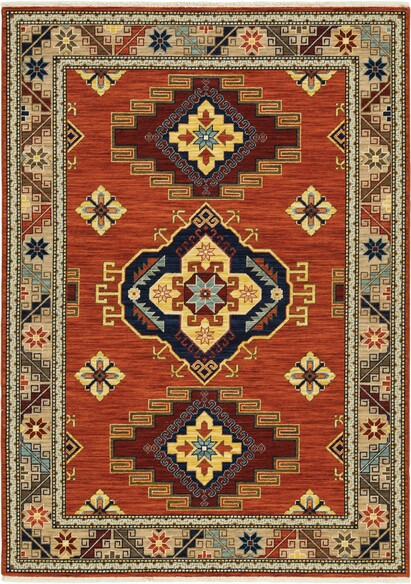 Oriental Weavers Lilihan 5504P Red and  Multi