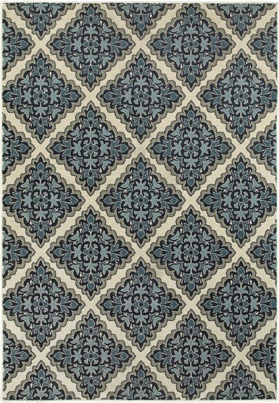 Oriental Weavers Linden 7816B Ivory and  Blue