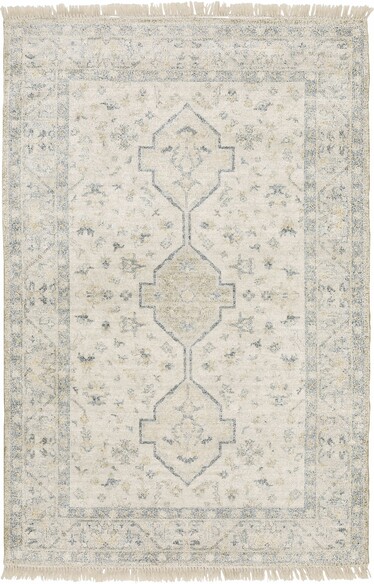 Oriental Weavers Malabar 45304 Beige and  Charcoal