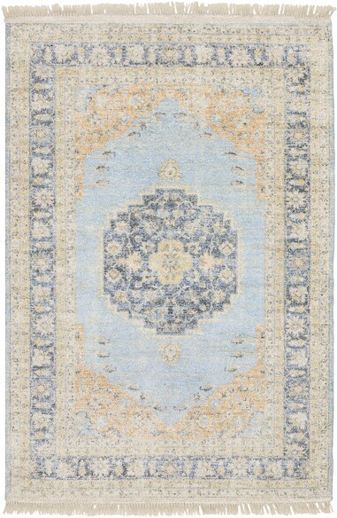 Oriental Weavers Malabar 45306 Blue and  Beige