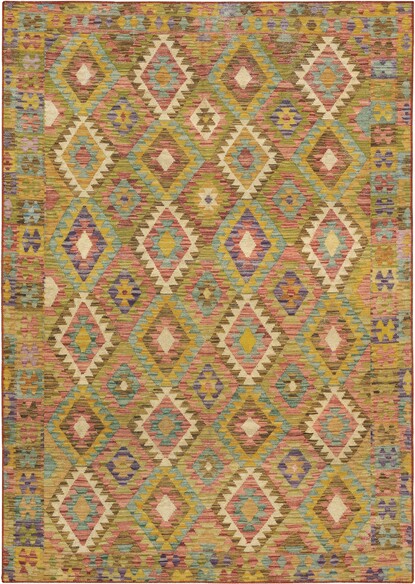 Oriental Weavers Malibu MAL07 Gold and  Multi