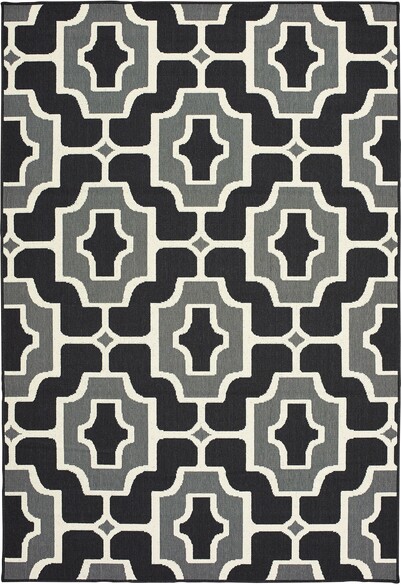 Oriental Weavers Marina 1491Z Black and  Grey