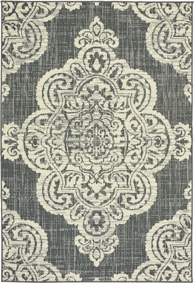 Oriental Weavers Marina 5929E Grey and  Ivory