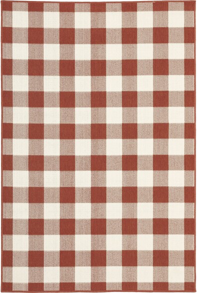 Oriental Weavers Meridian 2598R Red and  Ivory