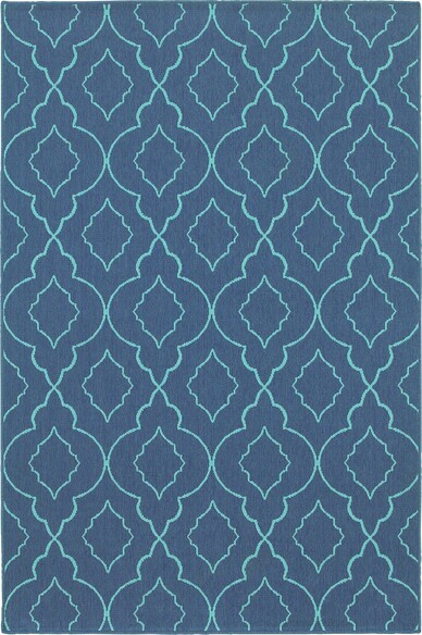 Oriental Weavers Meridian 7541B Navy and  Blue