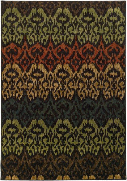 Oriental Weavers Parker 5341F Black and  Multi