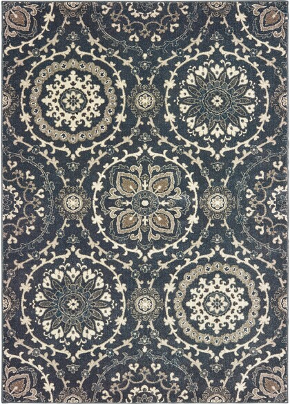 Oriental Weavers Richmond 008E3 Navy and  Ivory