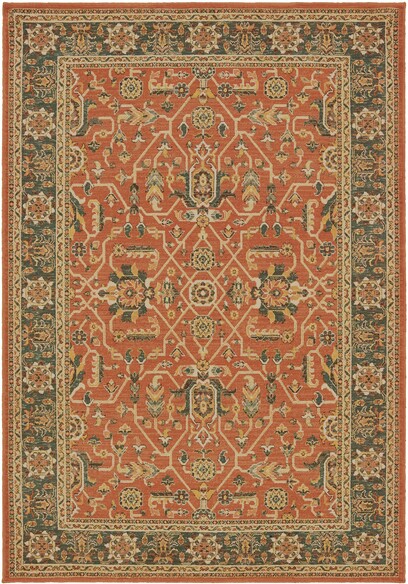 Oriental Weavers Toscana 9537C Orange and  Blue