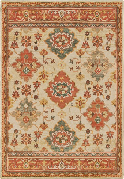 Oriental Weavers Toscana 9570A Ivory and  Orange