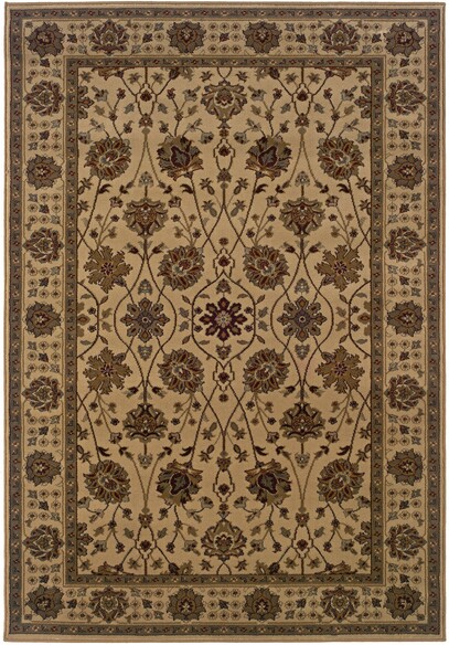 Oriental Weavers Tybee 733I6 Beige and  Green