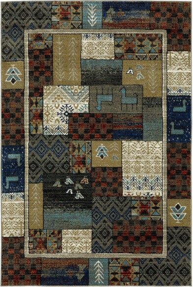 Oriental Weavers Venice 4258X Blue and Multicolored