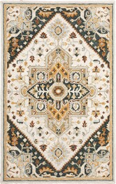 Oriental Weavers Alfresco 28407 Ivory and  Charcoal