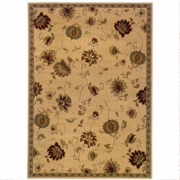 Oriental Weavers Amelia 008W6 Ivory and  Green