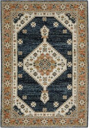 Oriental Weavers Andorra 2281E Blue and  Orange