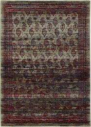 Oriental Weavers Andorra 7122D Multi and  Red