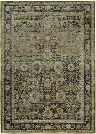 Oriental Weavers Andorra 7125C Green and  Brown