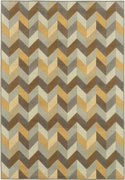 Oriental Weavers Bali 4902X Grey and  Gold