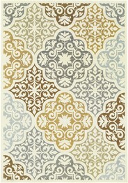 Oriental Weavers Bali 4904W Ivory and  Grey