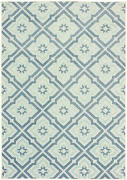 Oriental Weavers Barbados 1801H Blue and  Ivory