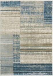 Oriental Weavers Bauer 090B2 Blue and  Beige