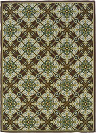 Oriental Weavers Caspian 1005D Brown and  Ivory