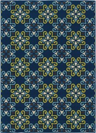 Oriental Weavers Caspian 3331L Blue and  Green