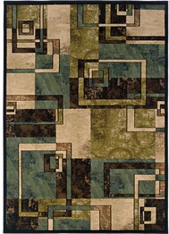 Oriental Weavers Emerson 2817A Beige and  Blue