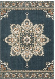 Oriental Weavers Fiona 5570X Blue and  Beige