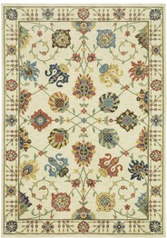 Oriental Weavers Francesca FR01G Ivory and  Multi