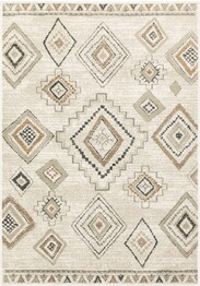 Oriental Weavers Georgia 660B0 Ivory and  Orange