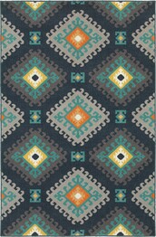 Oriental Weavers Hampton 4929B Navy and  Grey