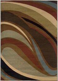 Oriental Weavers Hudson 2666F Brown and  Multi