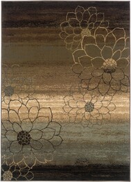 Oriental Weavers Hudson 074A1 Brown and  Beige