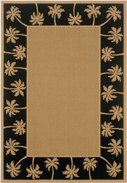 Oriental Weavers Lanai 606K5 Beige and  Black