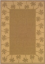 Oriental Weavers Lanai 606M7 Tan and  Beige