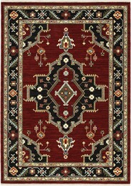 Oriental Weavers Lilihan 092R6 Red and  Black