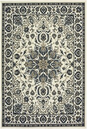 Oriental Weavers Marina 1248W Ivory and  Navy