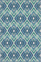 Oriental Weavers Meridian 2209B Navy and  Green