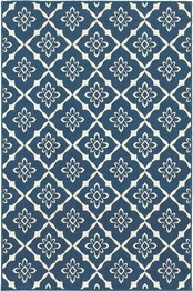 Oriental Weavers Meridian 5703B Navy and  Ivory