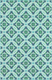 Oriental Weavers Meridian 5868L Blue and  Green