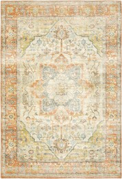 Oriental Weavers Savoy 28101 Orange and  Silver