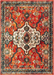 Oriental Weavers Sedona 9589A Orange and  Blue