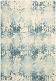 Oriental Weavers Xanadu 8020H Ivory and  Blue